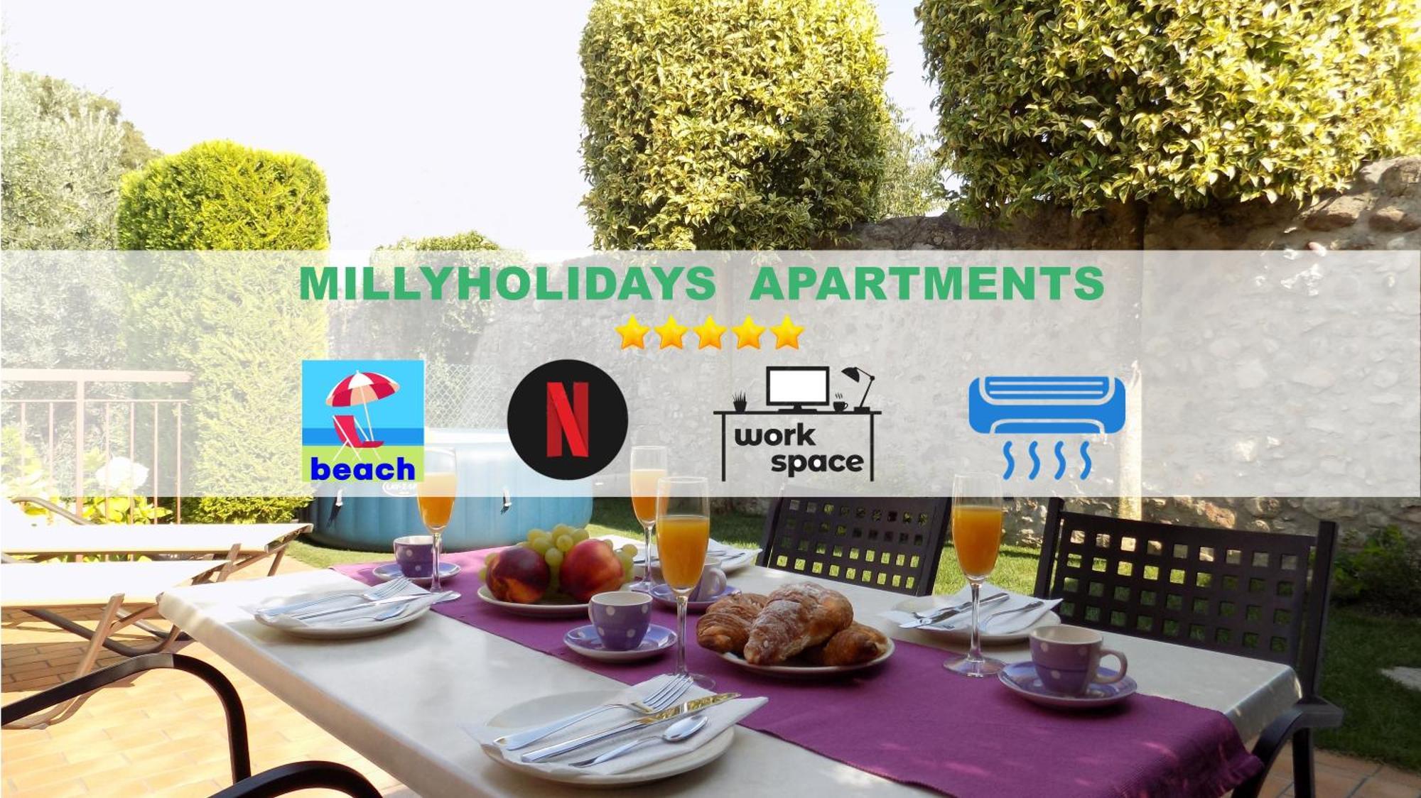 Millyholidays - Apartment Lilla - Center - Nearby Beach - Private Garden - Spa Pool 바르돌리노 외부 사진